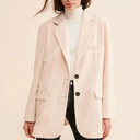 Large Button Up Shirt, Free people Jacket Jay Blazer In Nude Size Extra Large 