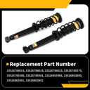 Pair Rear Shock Absorber Struts Assembly Compatible with 528i 2011-2016 535d 2014-2016 535i 2011-2016 550i 2011-2016 640i 2013-2019 650i 2013-2019 33526784015 33526784019 Suspension Kit