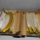 SuuWoee Metal Arch Backdrop Stand Set of 2 Gold (7.2FT+6FT) Wedding Arch Stand Balloon Arched Frame for Birthday Party Baby Shower Graduation Ceremony Decoration