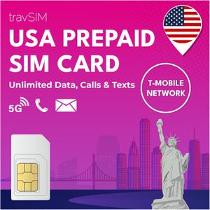 travSIM Prepaid Sim Card USA 
