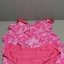 ROSEWE Womens Ruffle Tier Tankini Swimsuits, 2 Piece Set Swimwear, Bathing Suits with Mid Waisted Briefs (X-Large, Hot Pink)