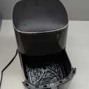 Sweetcrispy Air Fryer 6QT with Window, Square Airfryer Oven 12-in-1 for Family, 400F Rapid Air Crispy Technology, Roast Bake Dehydrate, Nonstick & Easy-Clean Basket,Grey