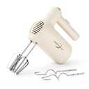 Hand Mixer, 5-Speed Mixer Electric Handheld with Turbo Ultra Power, 4 Stainless Steel Accessories Whipping Egg Cream, Small Hand Mixer for Baking Cake, Gifts for Women Mother (White)
