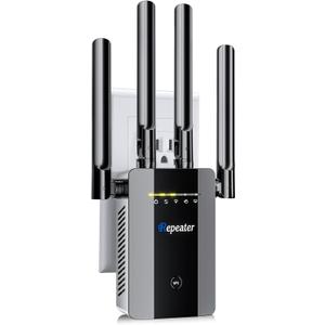 2026 New WiFi Extender Signal Booster for Home, 17k+sq.ft Long Range WiFi Repeater Wireless Routers Signal Amplifier, Mesh WiFi 15X Faster Access Point with Ethernet Port, 5 Working Modes