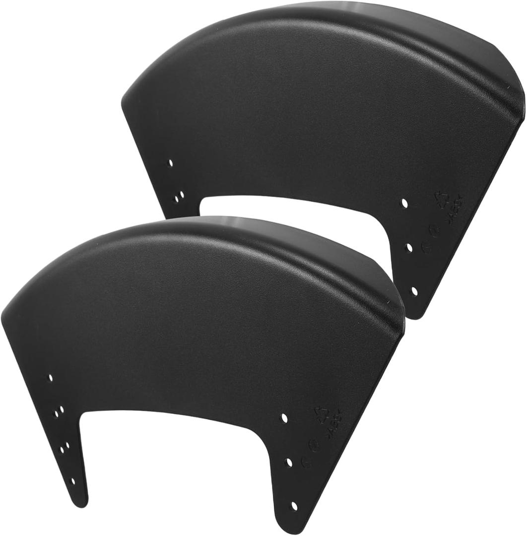 FOMIYES Wheelchair Mudguards 2pcs Side Guards for Sports Wheelchairs - Lightweight, Easy to Install - for Outdoor & Indoor Use - Ideal for Athletes & Active Users (Black Pair)