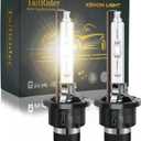 D2S HID Bulbs 4300K Yellow-White Light, 35W High/Low Beam D2S Headlight Bulb Replacement - Pack of 2 | IP67 Waterproof HID Bulbs, All-Weather Safety for Rain & Snow Driving