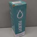 25 oz Glass Water Bottles - Motivational Tumbler Water Bottle Time Marker - Borosilicate Glass Water Bottle With Silicone Sleeve and 2 Lids, Handle Spout & Bamboo Straw Lid (Olive)