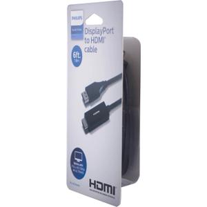   Philips Displayport to HDMI Cable 6Ft
