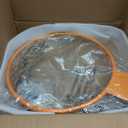 MIIUDGIG 18" Basketball Rim Replacement, Heavy Duty Basketball Goal Rim and Net, Universal Professional Solid Steel Backboard Rims Fits In-Ground &Wall-Mounted Basketball Hoops, Indoor/Outdoor(Orange)