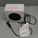 Gaiatop Mini Space Heater, Lightweight PTC Ceramic Fast Heating 500W Energy Efficient for Indoor Use, Overheating & 45 Tip-Over Protection, Portable Desk Electric Heaters for Office Home White