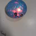 2026 New Glitter Will Emit Light Dumplings Squishy,Colorful Dumplings Stress Balls Fidget Sensory Box,Stress Relief Stretchy Desk Toys (Blue)