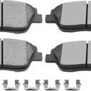 SCITOO Ceramic Brake Pads Kits, 4pcs Front Brakes Pads Set fit 2011-2015 For Hyundai For Sonata,2011-2016 For Kia For Optima