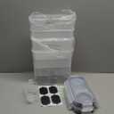 Skroam 4PCS Cereal Containers Storage [4L/135.2 oz], Airtight Food Storage Containers with Pour Spout for Kitchen & Pantry Organization Storage, Plastic Cereal Dispensers, Measuring Cup & 20 Labels