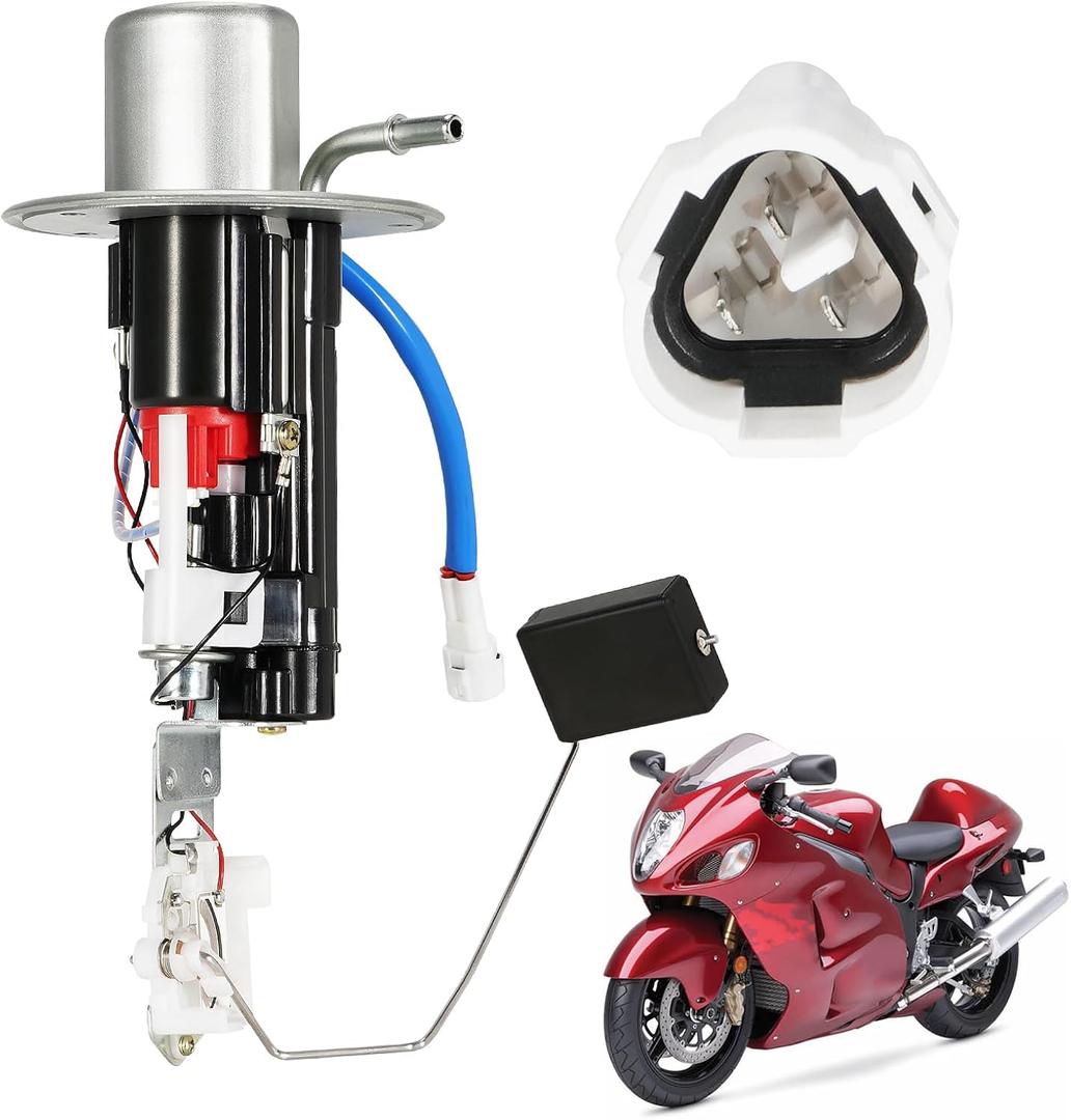 3 Pin Fuel Pump Assembly Compatible with Suzuki Hayabusa GSX1300R/GSX1300RZ 1999-2007#Replace 15100-24FA0 15100-24FB0 Fuel Pump Feed Unit
