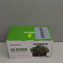 Ahopegarden Indoor Garden Hydroponics Growing System: 10 Pods Plant Germination Kit Herb Vegetable Growth Lamp Countertop with LED Grow Light - Hydrophonic Planter Grower Harvest Lettuce (Black)