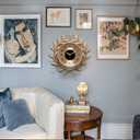 Decorative Vintage Wall Clocks 17" Silent Retro Rustic Battery Operated, Medium