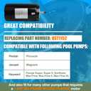 UST1152 Pool Pump Motor with Seal Kit 1.5 HP UP-Rated 56J Frame Pool Pump Replacement Motor Compatible with Hayward Super Max-Flow Northstar Pinnacle Magnum Pump