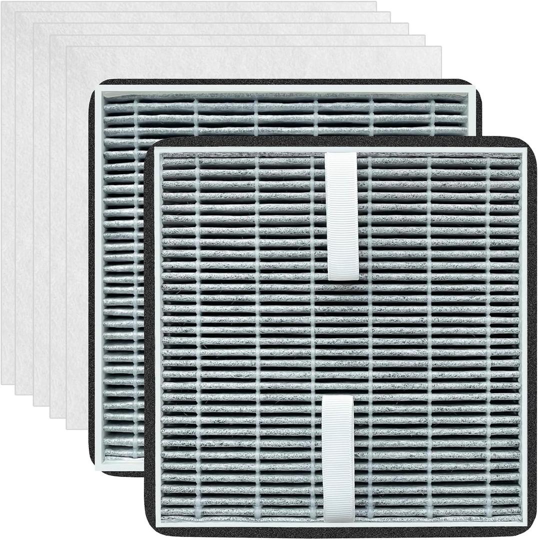 Replacement Air Filter Compatible with KINGSOM K-SOON1 Solder Fume Extractor, 2 HEPA + 5 Pre-filter Combo