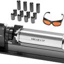 Creality Rotary Roller Kit with Risers for Falcon A1 Laser Engraver, Engraving Accessories for Engraving Cylindrical Objects, Wine Glass, Baseball Bat, Ring