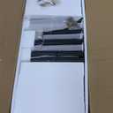 Heavy Duty AV Media Stand, Multifunctional Stacking Audio Component Rack with Shock-Absorbing Foot pegs, Audio Stand for Home Theater Studio (Black, Third Floor)