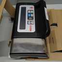 Nesco Deluxe Food VS-12 Vacuum Sealer, 130 Watts, Kit Bags & Viewing Lid, Compact, Silver