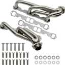 Exhaust Headers Polished Stainless Steel SBC Headers for 1988-1995 Chevy GMC C1500 C2500 K1500 K2500 1992-1995 Chevrolet Blazer Tahoe GMC Suburban Yukon 5.0L 5.7L 305 350