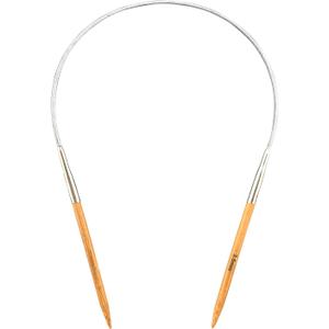 Mdoker Bamboo Circular Knitting Needle Size 4 24 Inch Circular Knitting Needles for Handmade Knitting DIY and Any Weaven Yarn Projects(US Size 4,3.5mm)