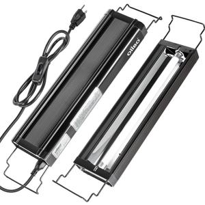 Oiibo T5 HO Reptile Light Fixture UVB Lighting Combo Kit, Reptiles Terrarium Lamp Hood Light Fixture Include UVB 5.0 Rainforest Reptile Light for Chameleon Arboreal Geckos Lizard (8W)