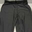 Quskc Men's Baggy Sweatpants Straight Leg Open Bottom Corduroy Pants Casual Drawstring Waist Joggers with Pockets, Black, Size XL