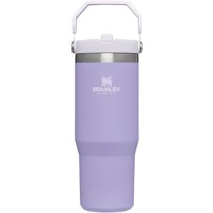 STANLEY IceFlow Stainless Steel Tumbler - Vacuum Insulated Water Bottle for Home, and Car Reusable Cup with Straw Leak Resistant Flip Cold for 12 Hours or Iced for 2 Days, Lavender, 30 OZ / 0.89 L