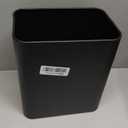 Cesun Small Bathroom Trash Can 2.1 Gallon Wastebasket, Modern Metal Garbage Can Office Waste Basket, Matte Black Stainless Steel Trash Bin for Bedroom, Home Office, Toilet, rv, Near Desk, Under Sink