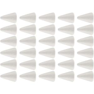 Kesoto 30pcs Cone Shape Foam Craft for DIY Handmade Party Home Decoration, 2.68 x 0.91 inch