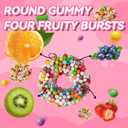 AOOLIO Sour Sweet Ring Clusters Candy- Crunchy & Gummy Rainbow Christmas Circular Ring Candy for Goodie Gift, Road Trips, Offices, Celebrations- 6.34 oz (2 Boxes) (EXP 09/08/26)