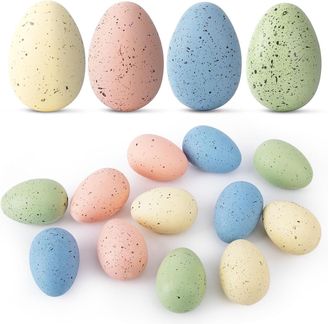 Easter Speckled Eggs (16 Pcs Pastel Color)