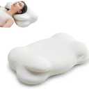 Ergonomic Cloud Neck Pillow Adjustable Memory Foam Cervical Support, Breathable Sleep Pillow for Side, Back, and Stomach Sleepers