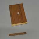 Wooden Chess Piece Case with Sliding Lid
