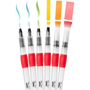Mr. Pen- Watercolor Brush Pens, 6 Pack, Watercolor Brushes Set, Watercolor Pens for Adults, Water Brush Pen, Water Color Pens, Watercolor Brush Set, Refillable Brush Pen, Water Brushes for Watercolor