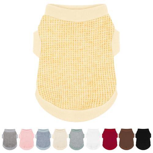 Cozy and Functional Dog Shirts for Small Puppies: Stretchable Ginger Attire with Easy-On Design, Ideal for Chihuahuas and Yorkies - Enhance Comfort and Playfulness on Chill Days X-Small