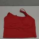 Everrysea Sports Bras for Women High Support Longline Workout Tank Tops Built in Bra Strappy Yoga Padded Crop Top, Small