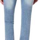 WallFlower Luscious Curvy Bootcut Jeans for Women, Mid-Rise Insta Stretch Denim, Size-Inclusive Juniors Jeans (Blue)