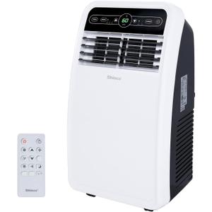 Shinco 8,000 BTU Portable Air Conditioner, AC Unit with Built-in Cool, Dehumidifier & Fan Modes for Room up to 350 sq.ft, Conditioner Remote Control, 24 Hour Timer, Installation Kit (SPF1-White-Standard)