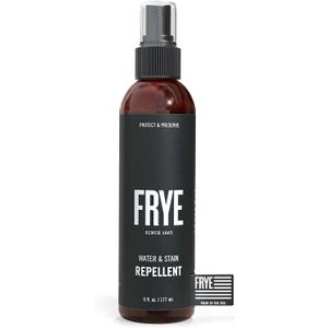 Frye Leather Water & Stain Repellent 6oz Spray Non-Aerosol, Made in USA Protects Leather, Suede & Nubuck Shields Against Water, Rain, Salt & Spills Safe on All Colors
