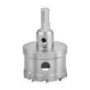 5-1/8 inch / 130mm Carbide Tipped Hole Saw,Metal Steel Hole Saw with a Drill Bit, Hole Cutter for Thick Metal,Stainless Steel,Iron,Sheet Metal and Wood. (130mm (5-1/8 inch))