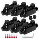 Joinfworld Insulated Inline Splice Connector 250CMC-6 Gauge Aluminum to Copper Wire Connectors Aluminum Wire Connectors Electrical Inline Splice Connector with 5/16" Slotted Allen Hex - 6 Pack