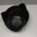 Zcaukya Halloween Party Supplies - Set of 3 Plastic Trick or Treat Candy Bowls, Cat Shaped Serving Bowls in Orange, Purple, Black for Parties