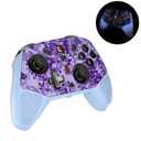 FIOPAZ Silicone Skin Cover for GameSir Cylone 2 Controller, Anti-Slip Protective Case for GameSir Cylone2 Control, Cylone 2 Controller Accessories Camo & Glow in The Dark, Neon-Blue