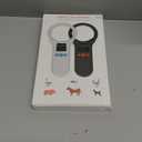 KUIIYER Pet Microchip Scanner, Rechargeable RFID EMID FDX-B (ISO 11784/11785) Micro Chip Reader with LCD Screen Display & 500 Storage Records, 15 Digit Pet Chip Scanner for Dog/Cat/Pig/Animal