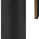 Ello Magnet 18oz Vacuum Insulated Stainless Steel Travel Mug with Side Handle and Leak-Proof Slider Lid and Built-in Coaster, Keeps Hot for 5 Hours, Perfect for Coffee or Tea, BPA-Free, Holiday Gift (Matte Black)