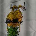 Swinging Pineapple Cartoon Swinger Upside Down Pineapple Tank Top Medium