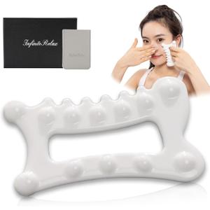 Advanced Ceramic Gua Sha Facial Tool, Skin Care for Women Men, Face Body Guasha Massage Tool Gift for Mom (Facial Massager)